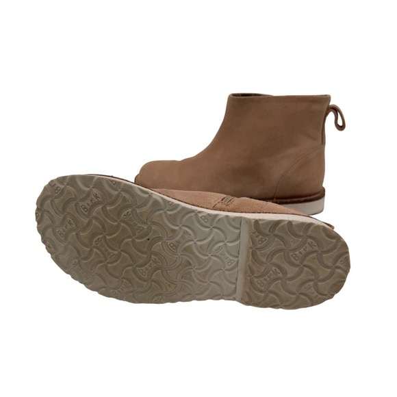 Birkenstock Melrose Suede Ankle Boots Water Resistant Zip Up Women's Tan - Picture 4 of 9